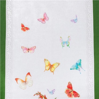 Дорожка на стол «Луговые цветы», 40×146 см±3 см, 100% хлопок, саржа 190 г/м²