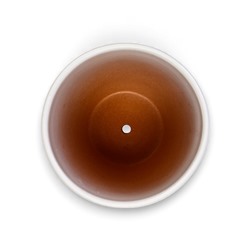 Горшок для цветов «Голландия», 1.4 л, d=14.5 см, h=13.5 см, керамический, с поддоном, белый