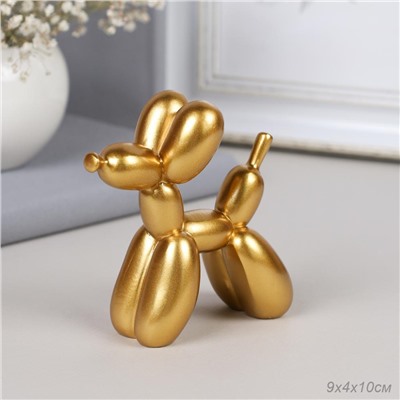 Статуэтка Собака 9х4х10 см / DG-001 /уп 18/золото