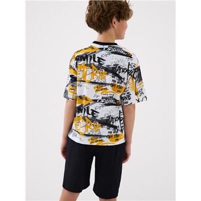 Комплект трикотажный для мальчиков: фуфайка (футболка), шорты