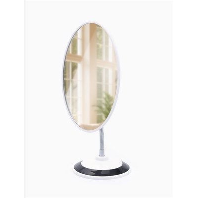 Зеркало настольное, овальное, на гибкой ножке, 16×29 см, (15.2×18.7 см), МИКС