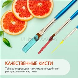 Картина по номерам 30х30 "Морской пейзаж" (18 цветов)