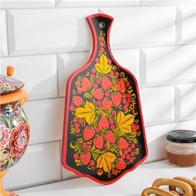 Доска разделочная деревянная хохлома «Ягодка», МИКС