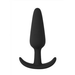 Черная анальная пробка для ношения Slim Butt Plug - 8,3 см.