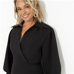 Платье с драпировкой, Изысканность изнутри (черное)