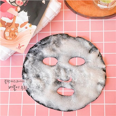 Elizavecca Маска пузырьковая для лица с порошком чёрного угля / Black Solution Bubble Serum Mask Pack, 28 мл 15526