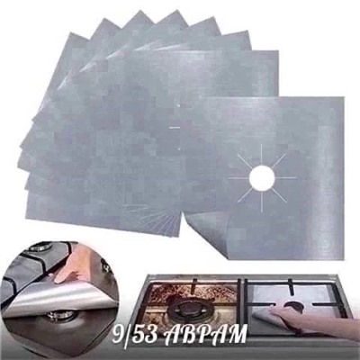 Защитное покрытие для газовых плит, фольга/ набор 4 шт