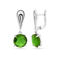 Серьги из серебра султанит, Чудо