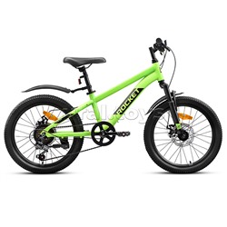 Велосипед 20" Rocket Crux 4.0 , цвет зеленый, размер 11"