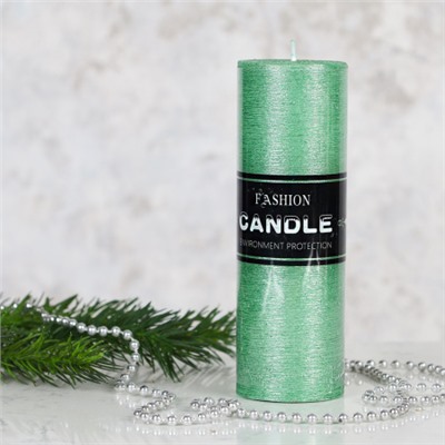 Свеча столбик 5х15 см Витые нити / ZD-074 /уп 96/