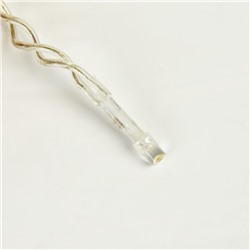 УЦЕНКА Гирлянда «Бахрома» 3×0.9 м, IP44, УМС, прозрачная нить, 232 LED, свечение тёплое белое, 220 В