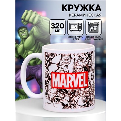 Кружка керамическая, 320 мл Marvel, Мстители