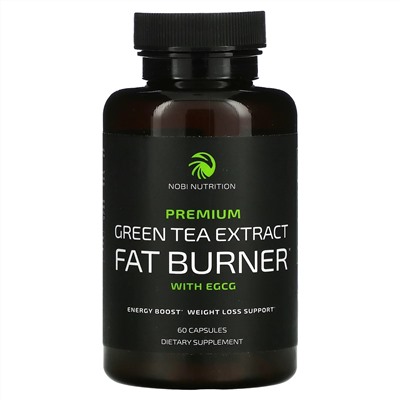 Nobi Nutrition, Premium Green Tea Extract Fat Burner with EGCG, 60 Capsules