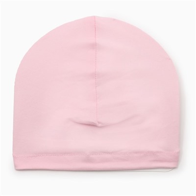 Шапка детская «Крошка Я. Бант», размер 48, розовая