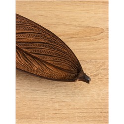 Подставка под благовония «Лист», 23×8×2 см, алюминий, оранжевый