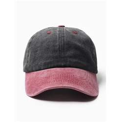 Кепка мужская MINAKU, размер 56-58, малиновая, чёрная