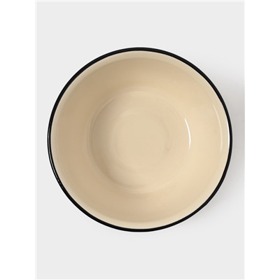 Миска эмалированная, 2 л, цвет слоновой кости