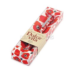 Ручка "Dolce vita. Маки" шариковая, металлический корпус, 0,7 мм, синяя