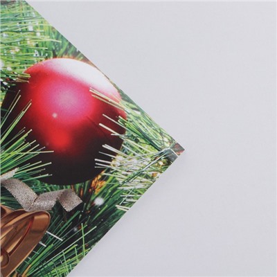 Упаковочная бумага на новый год «Праздник у ёлки», 50×70 см, глянцевая