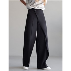 Брюки с застежкой на запАх из поливискозы