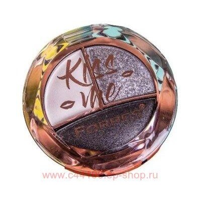 Farres Тени для век Kiss Me 3 цвета тон 08 Черный серый белый 1006