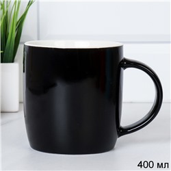 Кружка 400 мл черный / HQ-309 /уп 12/48/ ПРОМО АКЦИЯ