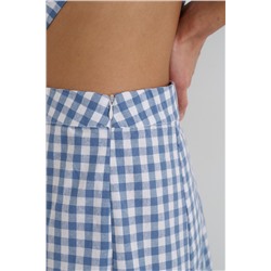 Юбка  SKRT2534_Blue Checkers /Голубой, белый
