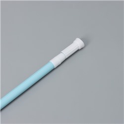 Карниз для ванной Доляна, телескопический, 140-260 см, голубой