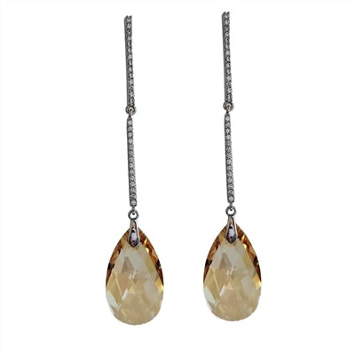 Серьги с кристаллами Swarovski