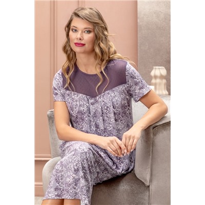 Сорочка ночная жен Mia Cara AW22WJ357E Rosa Del Te гипсофилы