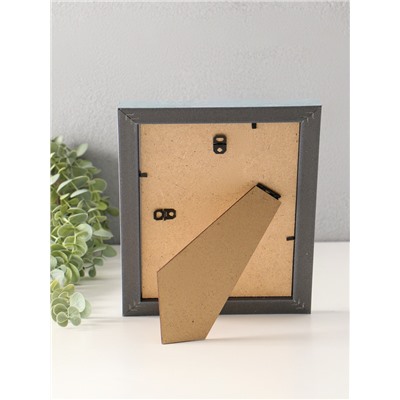 Фоторамка для фото 15×21 см «МИРАМ», пластик, (пластиковый экран), серый