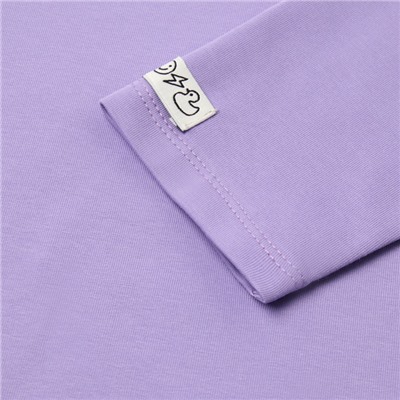 Футболка детская с длинным рукавом KAFTAN, размер 30 (98-104 см), сиреневая