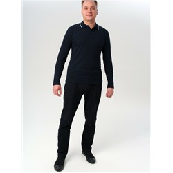 Джемпер трикотажный с воротником поло для мужчин