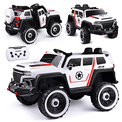 Электромобиль U023430Y "Бархан" 12V7A с полным приводом, белый не родное седло. скол на днище