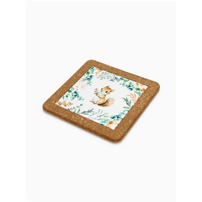 Подставка под горячее керамическая «Белочка», 19.5 см