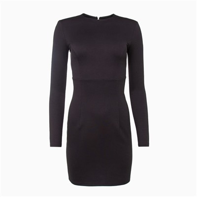 Платье мини женское с бахромой MINAKU: PartyDress, чёрное, размер 40