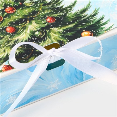 Коробка подарочная новогодняя складная, упаковка, «Снежная Ёлка», 20×18×5 см