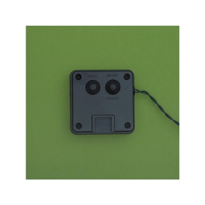 Гирлянда «Нить», 10 м, уличная, IP44, 100 LED, 2 режима, солнечная батарея, тёмная нить, свечение мульти