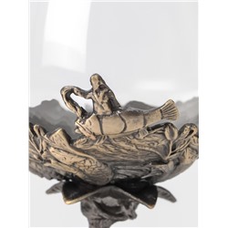 Бокал для коньяка 550 мл «Рыбалка», подарочный, стекло, цвет бронза