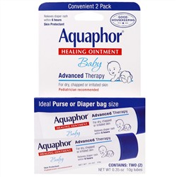 Aquaphor, Baby Healing Ointment, 2 Tubes, 0.35 oz (10 g) Each