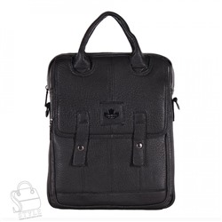 Сумка мужская кожаная 3888Z black Zinimsk/50(дефект)