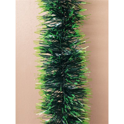 Мишура зеленая 2 м диаметр 9 см / NGA-03 /уп 10/600/