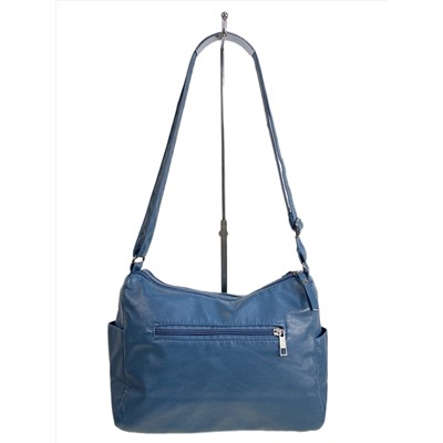 Женская сумка из искусственной кожи, цвет синий