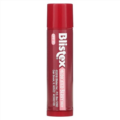 Blistex, заживляющий бальзам, защита губ с солнцезащитным фильтром, SPF 15, ягоды, 4,25 г (0,15 унции)