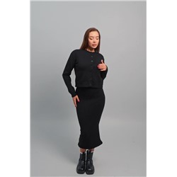 Женский вязаный костюм с юбкой Happyfox