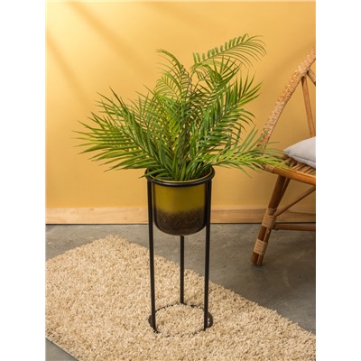 Кашпо на подставке «Арабика», 21×21×53 см, железо