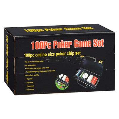 Набор для игры в покер (100 фишек)