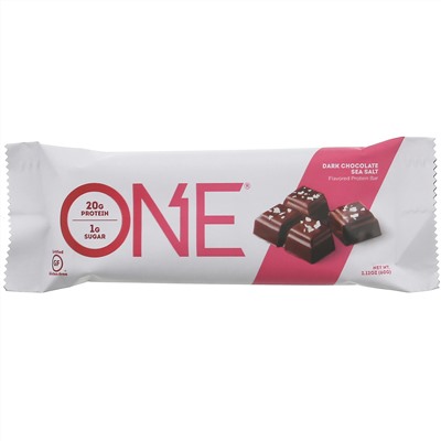 One Brands, ONE Bar, Dark Chocolate Sea Salt, 12 Bars, 2.12 oz (60 g) Each