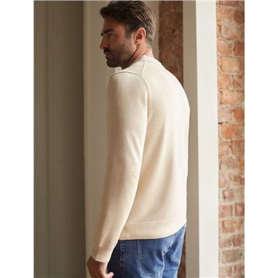 Джемпер-поло из хлопка с нейлоном