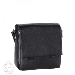 Сумка мужская кожаная 8877H black Heanbag